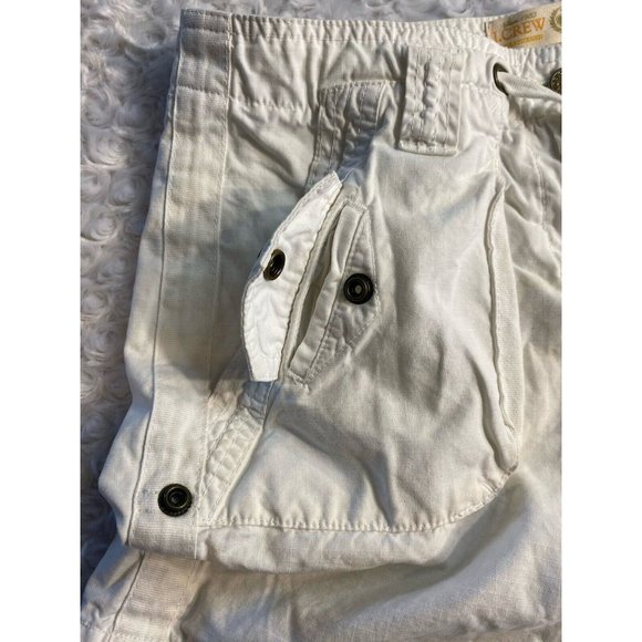 J Crew Weathered Chino Classic Twill White Shorts Size 4 City Fit - Picture 6 of 14
